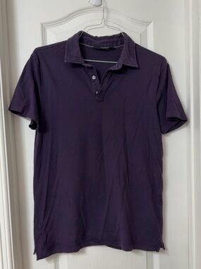 Marc Anthony purple polo shirt short sleeve 100% cotton Size M